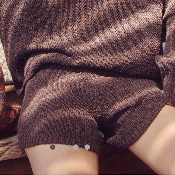 Free People Pants - NWOT FREE PEOPLE KNIT CHOCOLATE BROWN SHORTS SIZE SMALL